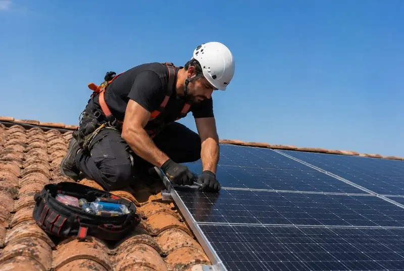 Maintenance et monitoring de panneaux solaires à Poudenx